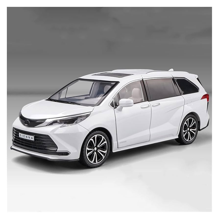 1/24 トヨタ　シエナ Amazon.co.jp: 1 24 トヨタセナ車モデル合金ホワイト21.5CM装飾